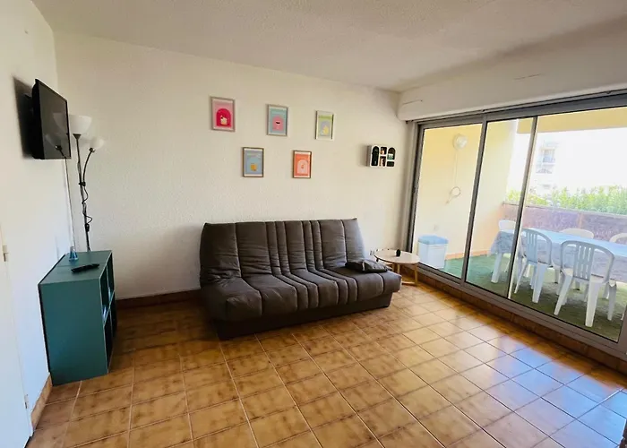 T2 ,4 Couchages ,Climatise ,Terrace ,En Face D\'Aqualand ,Plage Rochelongue